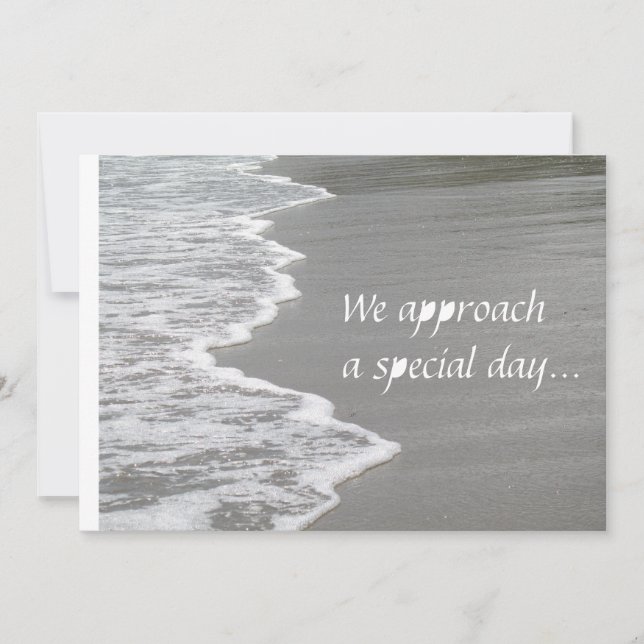 Convites Casamento na Areia... (Frente)