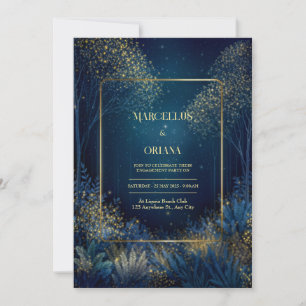 Convites Casamento na Encantada Floresta da Meia-Noite