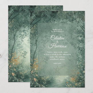 Convites Casamento na Floresta Encantada da Bruxa