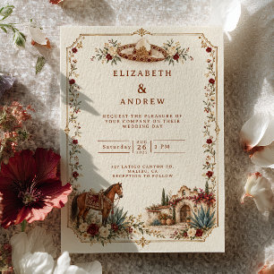 Convites Casamento na Hacienda Charro Mexicana