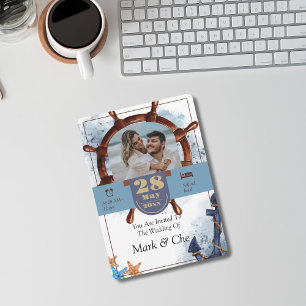 Convites Casamento Na moda náutico