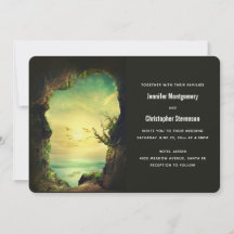 Casamento na Natureza Cênica da Caverna com Vista 