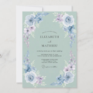 Convites Casamento na Natureza com Tons Suaves de Sage