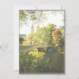 Convites Casamento na Ponte Bow Central Park