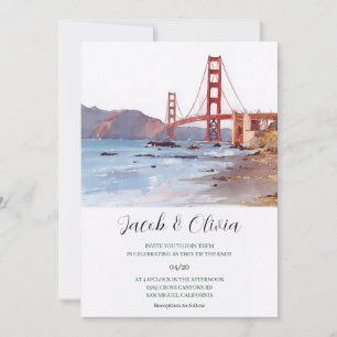Convites Casamento na Ponte Golden Gate de São Francisco