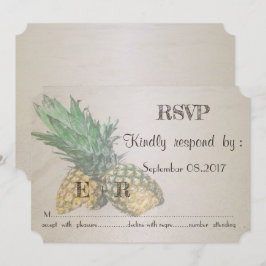Convites Casamento na Praia Abacaxi RSVP