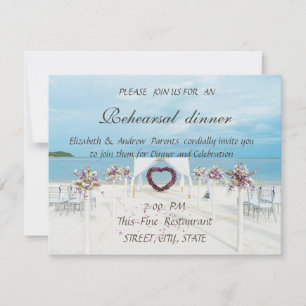 Convites Casamento na Praia, Arco Floral, Jantar de Ensaios