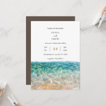 Casamento na Praia com Ondas de Oceano Cristalinas