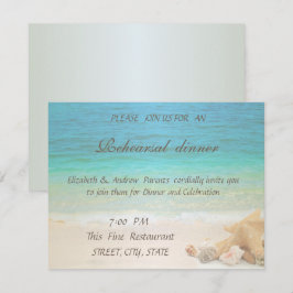 Convites Casamento na Praia Conchas Marinhas Jantar de Ensa