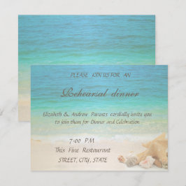 Convites Casamento na Praia Conchas Marinhas Jantar de Ensa