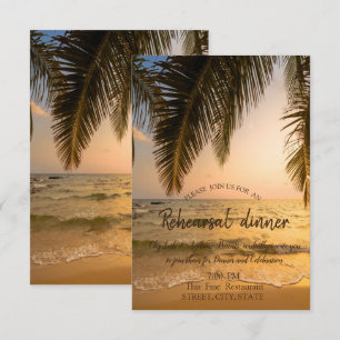 Convites Casamento na Praia, Jantar de Ensaios do Pôr do So