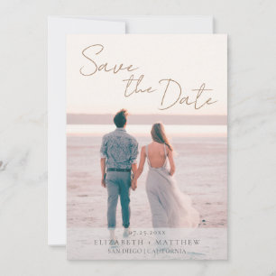 Convites Casamento na Praia Moderno Salve a Data