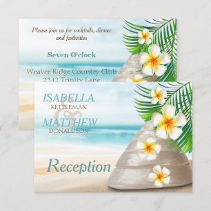 Convites Casamento na Praia para o Sr. e a Sra.   Recepção