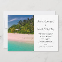 Casamento na Praia Tropical do Oceano Água-Marinha