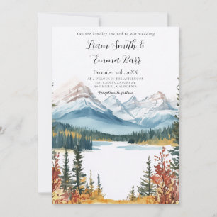 Convites Casamento nas Montanhas Rochosas Canadenses de Ban