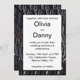 Convites Casamento natural do tronco de árvore