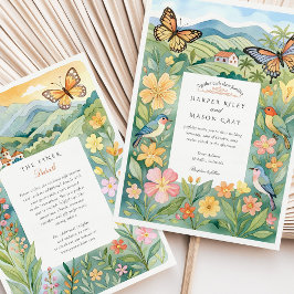 Convites Casamento Natural Watercolor Medellín Colombia