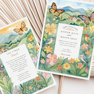 Convites Casamento Natural Watercolor Medellín Colombia
