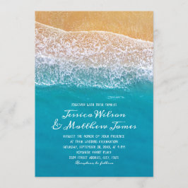 Convites Casamento Náutico de Destino do Oceano de Praia