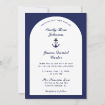 Casamento Náutico Elegante Arco Branco e Azul Mari