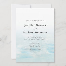 Convites Casamento Náutico Náutico Azul Moderno