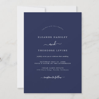 Convites Casamento Naval Minimalista Moderno  