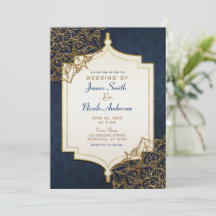 Casamento Navy Blue & Gold Noites Árabes Marroquin