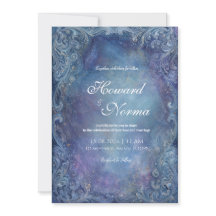 Casamento Nebulosa Azul Celestial Barroca Prata