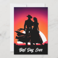 Casamento Negra De Cowboy e Cowgirl