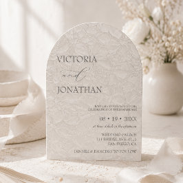 Convites Casamento Neutro Minimalista Elegante