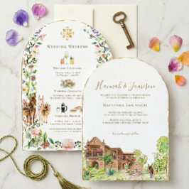 Convites Casamento no Arco da Hacienda San Angel