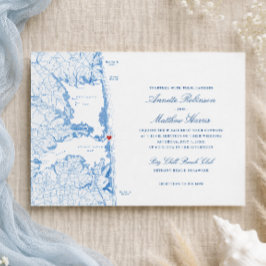 Convites Casamento no Bethany Beach Big Chill Beach Club