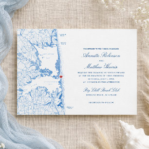 Convites Casamento no Bethany Beach Big Chill Beach Club