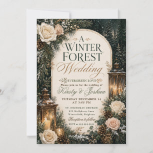 Convites Casamento no Bosque de Inverno