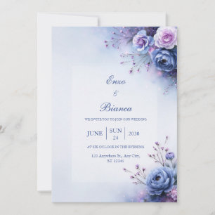 Convites Casamento no Canto da Periwinkle