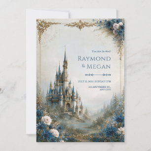Convites Casamento no Castelo Azul Nebuloso
