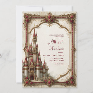 Convites Casamento no Castelo Barroco da Agulha de Rubi
