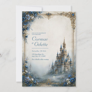 Convites Casamento no Castelo da Névoa Azul