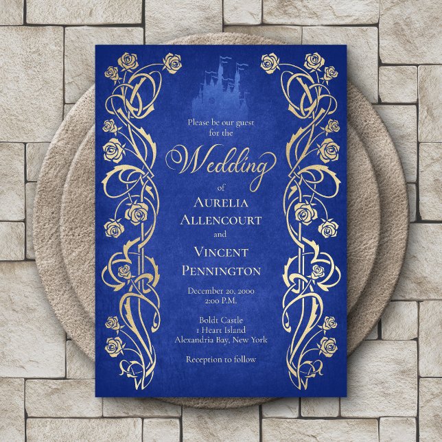 Convites Casamento no Castelo da Rosa Encantada (Criador carregado)