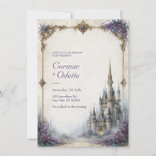 Convites Casamento no Castelo da Rosa Lavanda