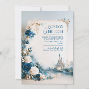 Convites Casamento no Castelo Floral Safira