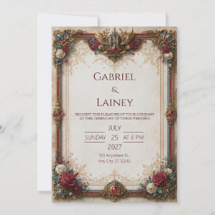 Convites Casamento no Castelo Ruby Rose