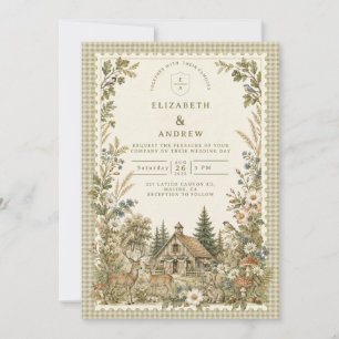 Convites Casamento no Celeiro Encantado da Floresta
