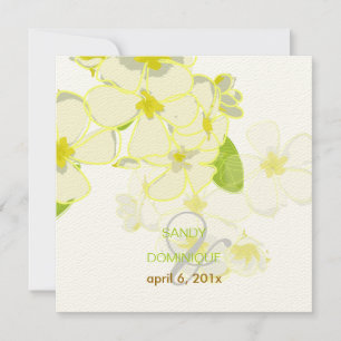 Convites Casamento no destino Leis de Plumeria