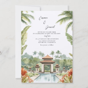 Convites Casamento no Destino Paisagem de Bali