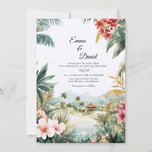 Convites Casamento no Destino Paisagem de Bali