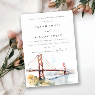 Convites Casamento no Golden Gate de São Francisco Aniversá
