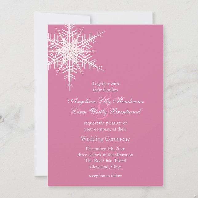 Convites Casamento no Inverno (Frente)
