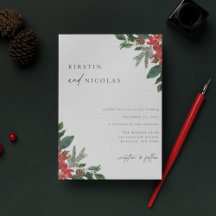 Casamento no inverno Chic Contemporâneo