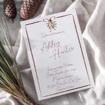 Casamento no inverno de Arco de Mão Vermelha Rústi